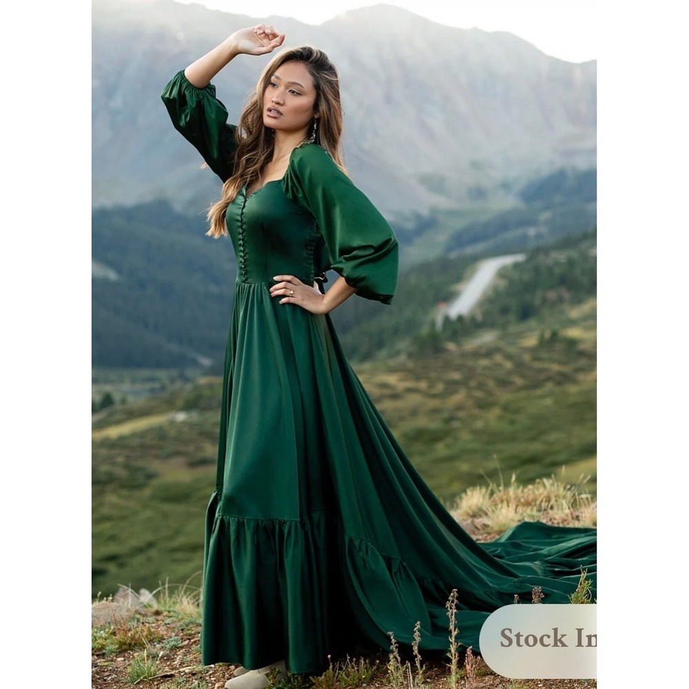 LORNA IMPACTโ DRESS IN EVERGREEN OS XS-Medium